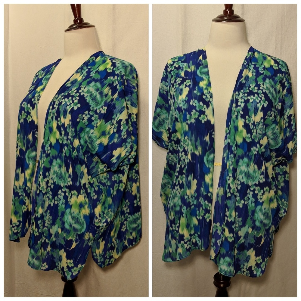 Soprano Periwinkle & Green Kimono